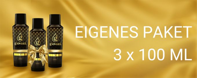 Ermäßigte Pakete 3 x 100 ml
